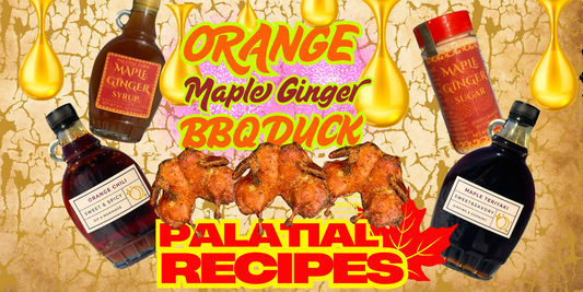 Orange Maple Ginger Duck on the BBQ