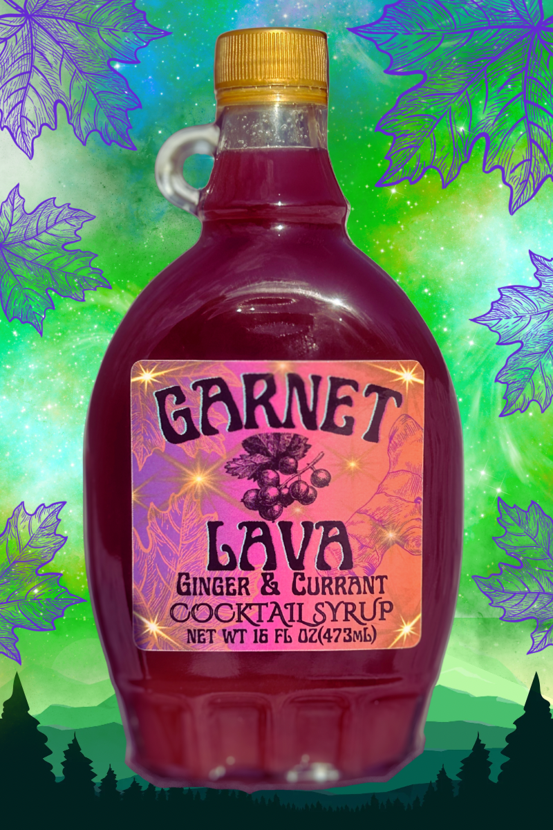 Garnet Lava Cocktail Syrup 16 OZ & 8 OZ