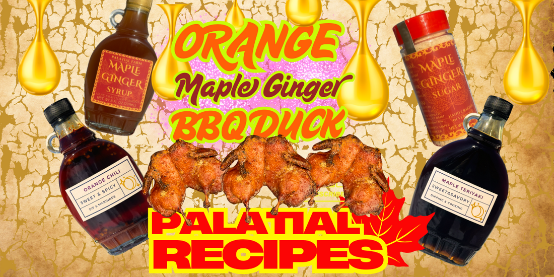 Orange Maple Ginger Duck on the BBQ