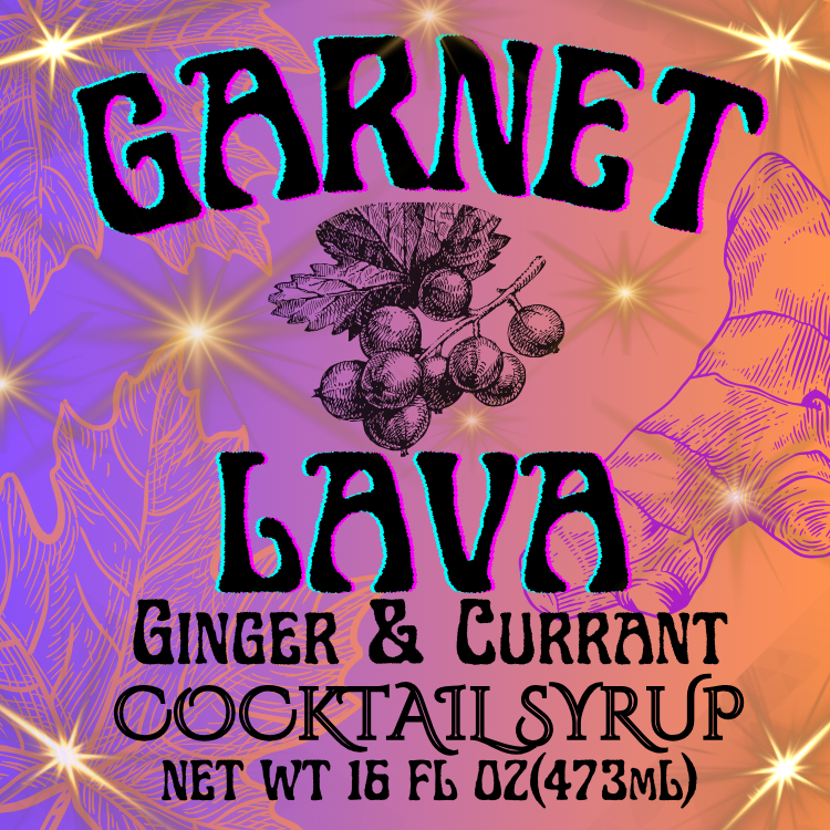 Garnet Lava Cocktail Syrup 16 OZ & 8 OZ